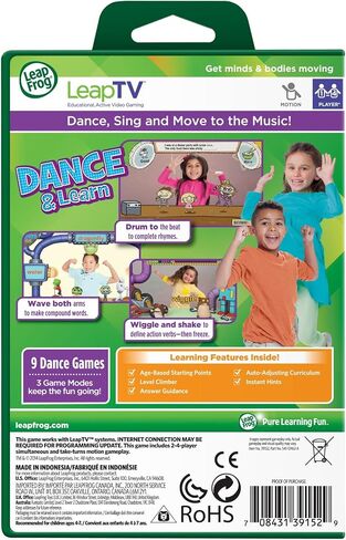 LeapFrog LeapTV Dance and Learn، لعبة فيديو تعليمية نشطة in Saudi Arabia