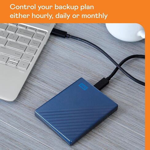 WD 6TB My Passport, Portable External Hard Drive, Black, Backup Software with Defense Against ransomware, and Password Protection, USB 3.1/USB 3.0 Compatible - WDBR9S0060BBK-WESN in Saudi Arabia