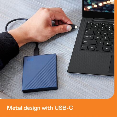 WD 6TB My Passport, Portable External Hard Drive, Black, Backup Software with Defense Against ransomware, and Password Protection, USB 3.1/USB 3.0 Compatible - WDBR9S0060BBK-WESN in Saudi Arabia