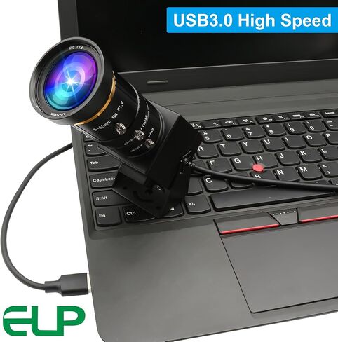 كاميرا ELP 4K USB3.0 HDMI USB كاميرا ويب تكبير يدوية 4K 60 إطارًا في الثانية كاميرا كمبيوتر صغيرة مقربة للكمبيوتر H.264 تلسكوب كاميرا أمان USB 8 ميجابكسل كاميرا CCTV صناعية (عدسة تكبير 5-50 مم 10X) in Saudi Arabia