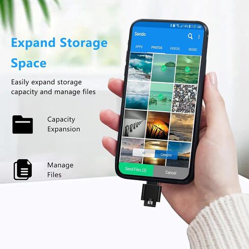 TF Card Reader, Micro SD Card Reader, Type C TF Memory Card Reader Adapter with USB C to USB Adapter Compatible with Laptops, MacBook, Samsung Galaxy (Black) in Saudi Arabia