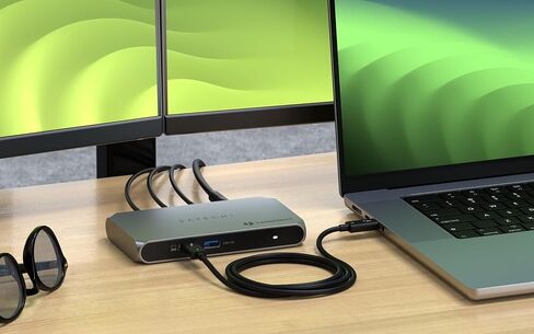 Satechi Thunderbolt 4 Hub Slim Pro, USB C 96W Charging, Single 8K or Dual 4K Display, 4 Thunderbolt 4 Ports, USB 3.2 Gen2 - for MacBook Pro/Air M1 M2 M3, Dell, HP, Surface, Lenovo in Saudi Arabia