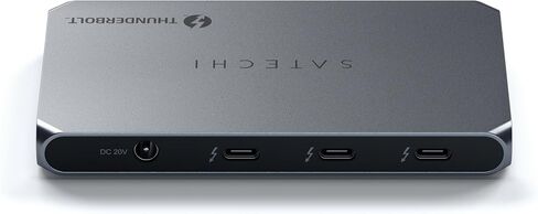 Satechi Thunderbolt 4 Hub Slim Pro، شحن USB C 96W، شاشة فردية 8K أو مزدوجة 4K، 4 منافذ Thunderbolt 4، USB 3.2 Gen2 - لجهاز MacBook Pro/Air M1 M2 M3، Dell، HP، Surface، Lenovo in Saudi Arabia