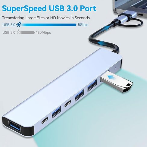 موزع USB موسع USB 2.0، مقسم منافذ 1 إلى 4، محول متعدد المنافذ in Saudi Arabia