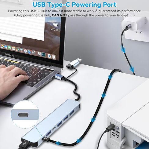 موزع USB موسع USB 2.0، مقسم منافذ 1 إلى 4، محول متعدد المنافذ in Saudi Arabia