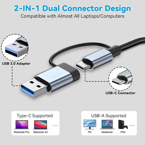 موزع USB موسع USB 2.0، مقسم منافذ 1 إلى 4، محول متعدد المنافذ in Saudi Arabia