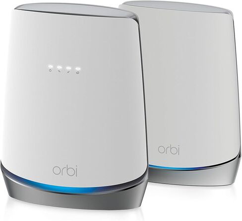 Netgear CBK752-100NAR Orbi AX4200 Wireless Tri-Band Mesh Wi-Fi System, 1 Router + 1 Satellite - Certified Refurbished in Saudi Arabia