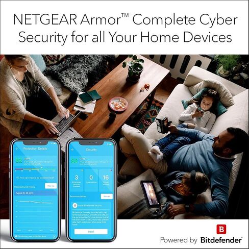 Netgear CBK752-100NAR Orbi AX4200 Wireless Tri-Band Mesh Wi-Fi System, 1 Router + 1 Satellite - Certified Refurbished in Saudi Arabia