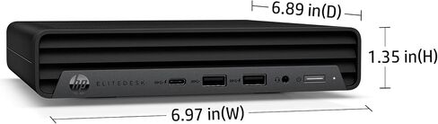 HP EliteDesk 800 G6 Business Mini PC Desktop Computer, Intel Octa-Core i7-10700 up to 4.8GHz, 16GB DDR4 RAM, 512GB PCIe SSD, 802.11AC WiFi, Bluetooth, Type-C, 3.13 lb, Windows 11 Pro, AZ-XUT in Saudi Arabia