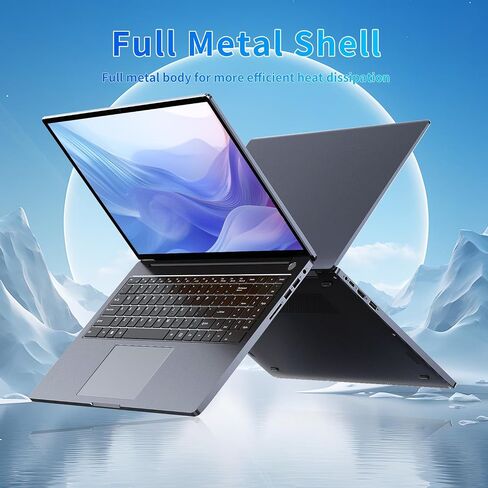 16 inch Laptop, 16GB DDR4 512GB SSD, Intel Quad-Core N95 Processor (up to 3.4Ghz) Windows 11 Pro, Laptop Computer with Metal Body Support 16:10 1080P, 2.4/5G WiFi, Bluetooth 4.2, Full-Function Type-C in Saudi Arabia