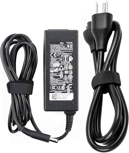 45W Dell AC Adapter Laptop Charger for Dell Inspiron 13 14 15 3000 5000 7000 Series 14-5000 13-7000 13-5000 17-7000 15-3552 3555 3558 3565 3567 5551 5555 5558 5559 Power Supply Cord in Saudi Arabia