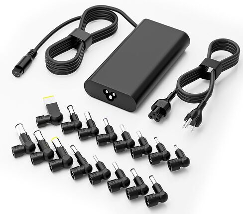 90W Universal Laptop Charger Replacement for Dell HP Acer Asus Lenovo Toshiba Samsung Sony Fujitsu Gateway Notebook Ultrabook Chromebook AC Adapter Power Cord with 16 Tips in Saudi Arabia