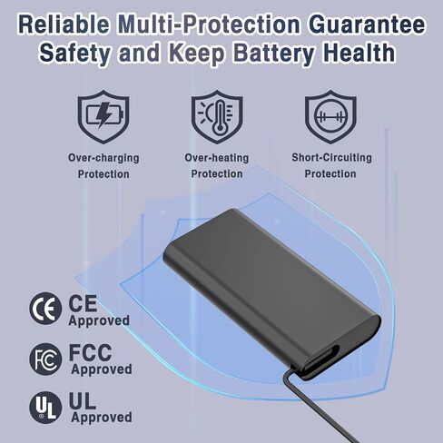90W Universal Laptop Charger Replacement for Dell HP Acer Asus Lenovo Toshiba Samsung Sony Fujitsu Gateway Notebook Ultrabook Chromebook AC Adapter Power Cord with 16 Tips in Saudi Arabia