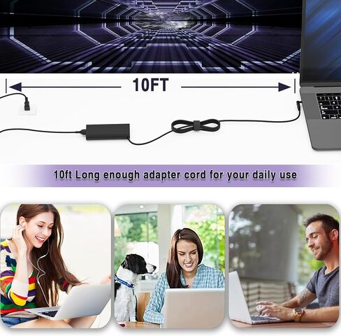 90W Universal Laptop Charger Replacement for Dell HP Acer Asus Lenovo Toshiba Samsung Sony Fujitsu Gateway Notebook Ultrabook Chromebook AC Adapter Power Cord with 16 Tips in Saudi Arabia