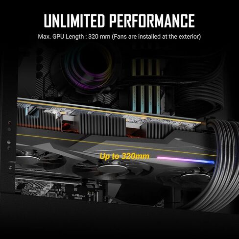 حافظة ألعاب Antec Dark Phantom Series DP31 Mini-Tower M-ATX، مداخل هواء على شكل مخلب، شريط ARGB، لوحة جانبية من الزجاج المقوى المغناطيسي، أسود، 0-761345-80038-9 in Kuwait