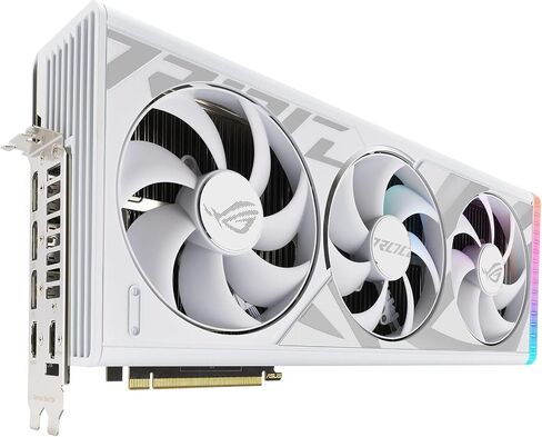 بطاقة رسومات الألعاب ASUS ROG Strix GeForce RTX™ 4090 White OC Edition (PCIe 4.0، 24 جيجابايت GDDR6X، HDMI 2.1a، DisplayPort 1.4a) in Saudi Arabia
