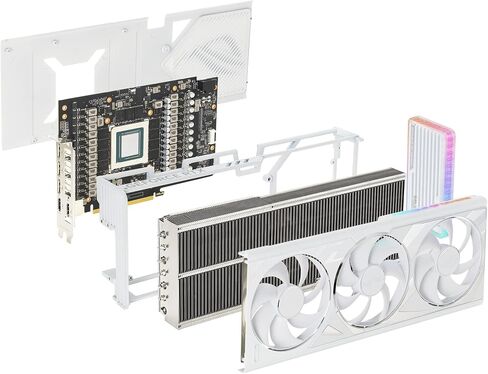 بطاقة رسومات الألعاب ASUS ROG Strix GeForce RTX™ 4090 White OC Edition (PCIe 4.0، 24 جيجابايت GDDR6X، HDMI 2.1a، DisplayPort 1.4a) in Saudi Arabia