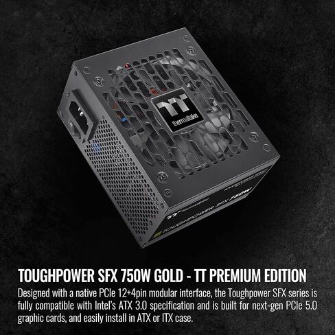 Thermaltake Toughpower SFX (ATX 3.0 Standard) 750W Full Modular 80Plus Gold Power Supply; PS-STP-0750FNFAGU-1 in Saudi Arabia