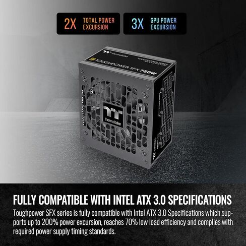 Thermaltake Toughpower SFX (ATX 3.0 Standard) 750W Full Modular 80Plus Gold Power Supply; PS-STP-0750FNFAGU-1 in Saudi Arabia