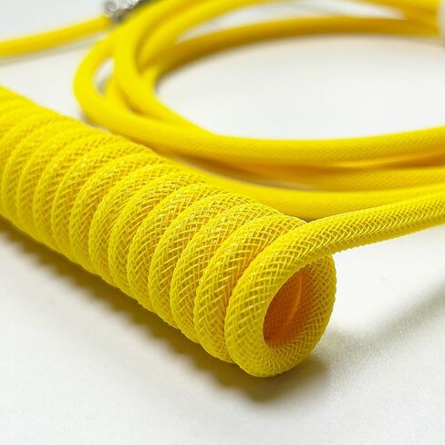 كابلات لوحة مفاتيح مضفرة بطول 1.5 متر ملفوفة من النوع C إلى USB A مع موصل Aviator قابل للفصل. للوحة مفاتيح الألعاب/الكمبيوتر اللوحي (أرجواني) in Kuwait