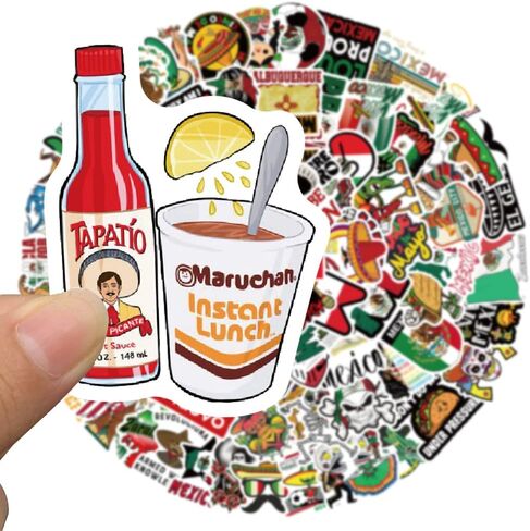 100pcs Mexican Stickers for Water Bottles Laptop Helmet Bumper Skateboard Phone Computer,Vinyl Proud to Be Mexican Decals for Adult Workers Construction Electrician,Waterproof in Kuwait
