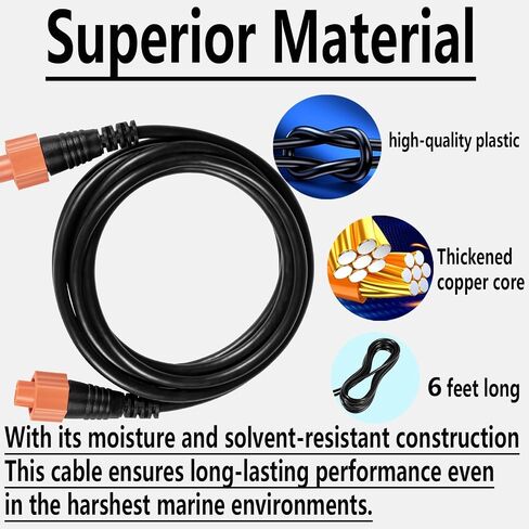 Bonbo 3005.6855 Replacement for Lowrance 6Ft/1.82M Ethernet Crossover Cable in Saudi Arabia