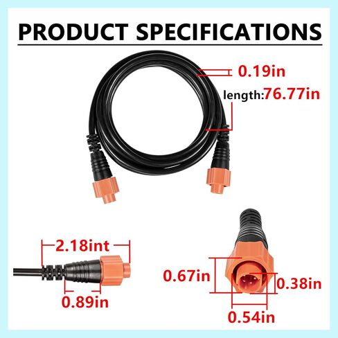Bonbo 3005.6855 Replacement for Lowrance 6Ft/1.82M Ethernet Crossover Cable in Saudi Arabia
