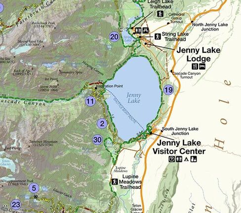 Day Hikes of Grand Teton National Park Map Guide in Saudi Arabia