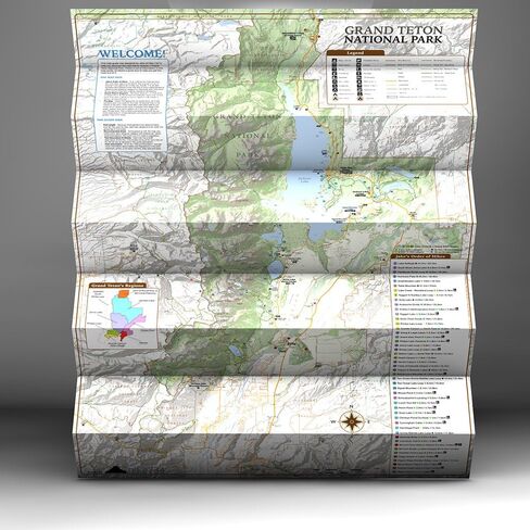 Day Hikes of Grand Teton National Park Map Guide in Saudi Arabia