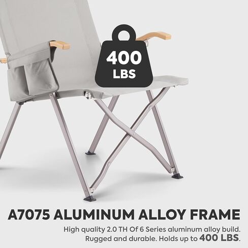 كراسي تخييم ICECO Ha1600 قابلة للتعديل للبالغين، كرسي تخييم عالي الظهر قابل للطي، كراسي محمولة قابلة للطي للخارج، كرسي مستلق في الهواء الطلق مع حقيبة تخزين، 400 رطل، ضمان 10 سنوات in Kuwait