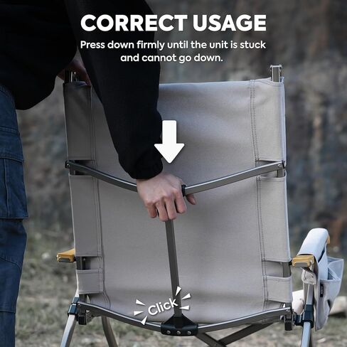 كراسي تخييم ICECO Ha1600 قابلة للتعديل للبالغين، كرسي تخييم عالي الظهر قابل للطي، كراسي محمولة قابلة للطي للخارج، كرسي مستلق في الهواء الطلق مع حقيبة تخزين، 400 رطل، ضمان 10 سنوات in Kuwait