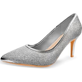 Womens 3 Inch Kitten Heel Pumps Shoes Pointed Toe Wedding Office Prom Glitter Low Heel Dress Work Party Comfortable in Saudi Arabia