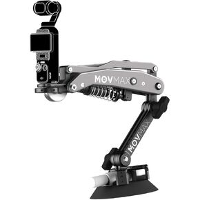 MOVMAX Blade Arm for Osmo Pocket 3 car Mount,Suction Cup Camera Mount with 1/4 Universal Locking Screw,Z-Axis Gimbal Stabilizer for DJI& insta360& Gopro Hero Vlogging Camera & Action Camera in Kuwait