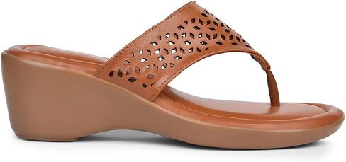 Bata Women's Rimini Thong Slippers | الكعب الأنيق الكعب الصنادل مع سرير القدم المبطن | فاصل إصبع القدم و wedge flip flop | زلة مريحة للعمل غير الرسمي | ملابس احتفالية ومساء in Kuwait