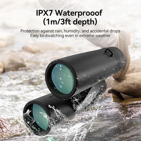 SVBONY Upgraded SV202 10x42 ED Binocular, Binoculars with Extra-Low Dispersion Objective Lenses for Birdwatching, BAK4 & FMC Optic System, 8°+Wide View Angle, IPX7 Waterproof for All-Weather Use in Saudi Arabia