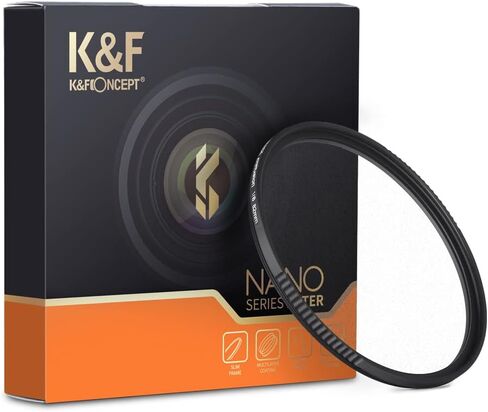 K & F Concept 58mm Black Soft Filter 1/8 ، مرشح تأثير انتشار الضباب ، لا يوجد مؤثر/مقاوم للماء/مقاوم للخدش ، تأثير سينمائي حلم لعدسة الكاميرا in Kuwait