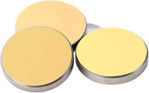 1PCS 3PCS Co2 Lens Reflective Si Mirrors Lens for Acrylic Laser Gold-Plated Silicon Reflector Lenses(Si Mirror 3Pcs,20mm) in Saudi Arabia