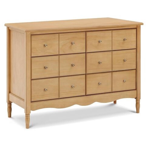 Namesake Liberty 6-Drawer Dresser in Honey, Fully Assembled, Greenguard Gold Certified, Smooth Glide, Adult and Child Nursery Dresser, Vintage/Apothecary Design in Kuwait