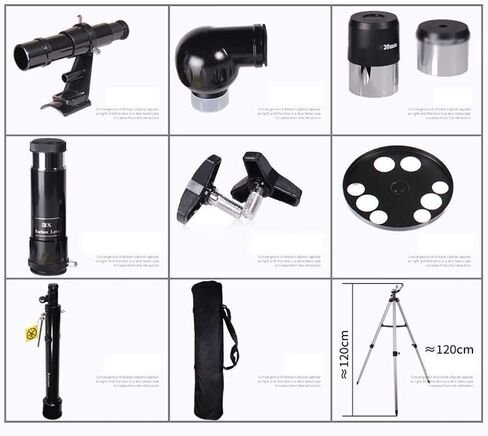 Telescopes Telescope for Adults Astronomy Beginners 60mm Travel Refractor Telescope with Adjustable Tripod Viewing Moon Telescope in Kuwait