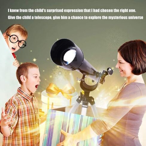 Telescopes Telescope for Adults Astronomy Beginners 60mm Travel Refractor Telescope with Adjustable Tripod Viewing Moon Telescope in Kuwait