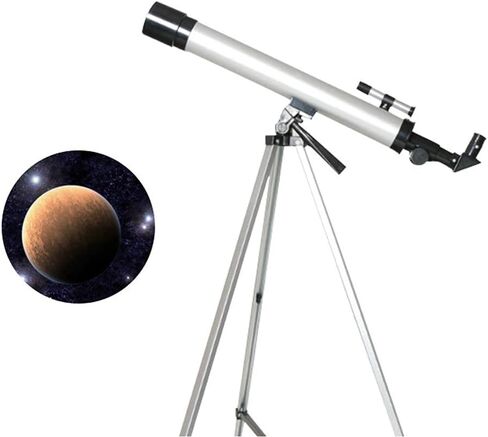 تلسكوب تلسكوب فلكي فلكي مع تلسكوب عاكس ترايبود للأطفال المبتدئين هدية فلك رائعة للأطفال لاستكشاف القمر والكواكب in Kuwait