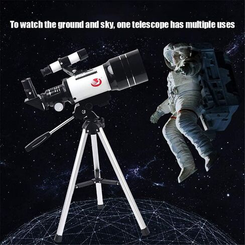 Telescope for Beginners 70mm 15X~150X HD Refractor Telescope for Astronomy Adult Starter Scope with Tripod Phone Holder Finder Scope Moon Filter Travel Backpack in Saudi Arabia