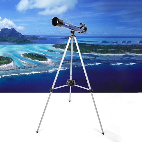 5x24 Finder Mirror Portable Refractor Telescope البصريات الزجاجية المغلفة بالكامل تلسكوب مثالي للمبتدئين طول البؤرة 600 ملم in Kuwait