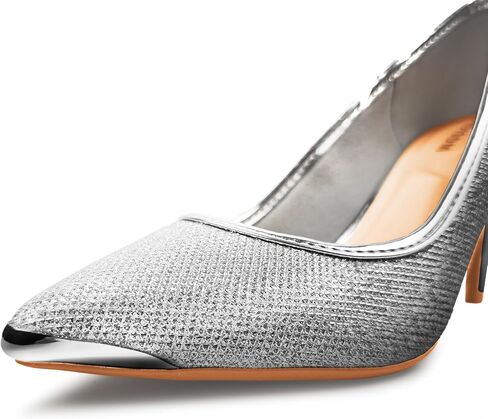 Womens 3 Inch Kitten Heel Pumps Shoes Pointed Toe Wedding Office Prom Glitter Low Heel Dress Work Party Comfortable in Saudi Arabia