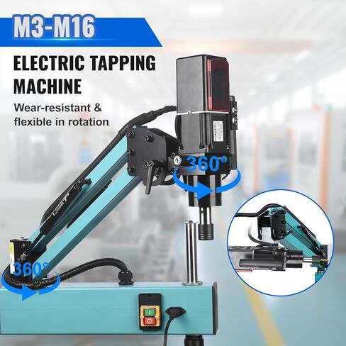 آلة التنصت على الكهرباء Doppy M3-M16،360 ° Multi Directions Machine 0-375rpm/min ، 8pcs Collets ، Power Power 1200W ، الجهد AC 220V ، لتصنيع الآلات ، آلات العفن وغيرها من الصناعات in Saudi Arabia