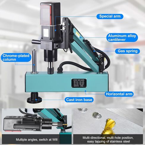 آلة التنصت على الكهرباء Doppy M3-M16،360 ° Multi Directions Machine 0-375rpm/min ، 8pcs Collets ، Power Power 1200W ، الجهد AC 220V ، لتصنيع الآلات ، آلات العفن وغيرها من الصناعات in Saudi Arabia