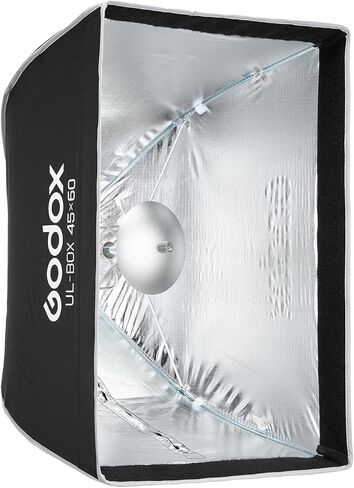 Godox UL-Series Softbox 18''x24'' / 45x60cm Rectangular Quick Release Umbrella Softbox Foldable Light Modifier for Product Photography & Tabletop Lighting - Bowens Mount Compatible in Saudi Arabia