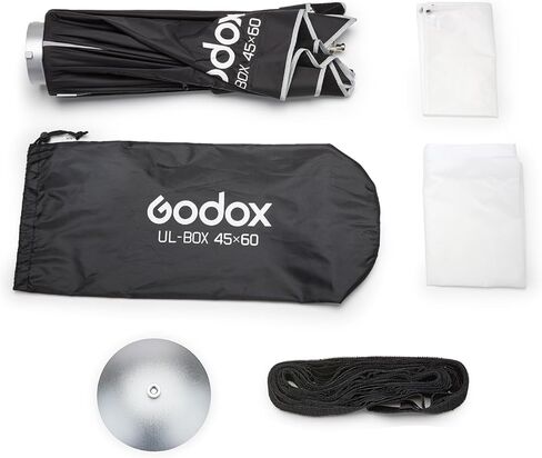 Godox UL-Series Softbox 18''x24'' / 45x60cm Rectangular Quick Release Umbrella Softbox Foldable Light Modifier for Product Photography & Tabletop Lighting - Bowens Mount Compatible in Saudi Arabia