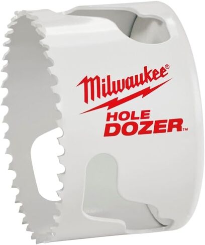 Milwaukee 49-56-0163 Hole Dozer Hole Saw, 2-3/4 in Dia, 1-5/8 in D Cutting, 5/8-18 Arbor, 3 TPI in Saudi Arabia