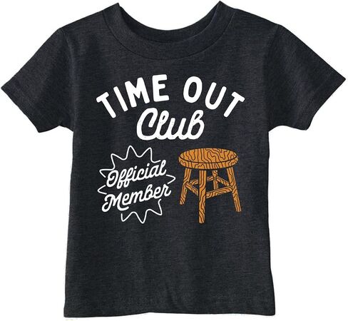 طفل صغير مضحك Timts Time Out Club Sarcastic Graphic Novelty Tee للأطفال الصغار in Saudi Arabia